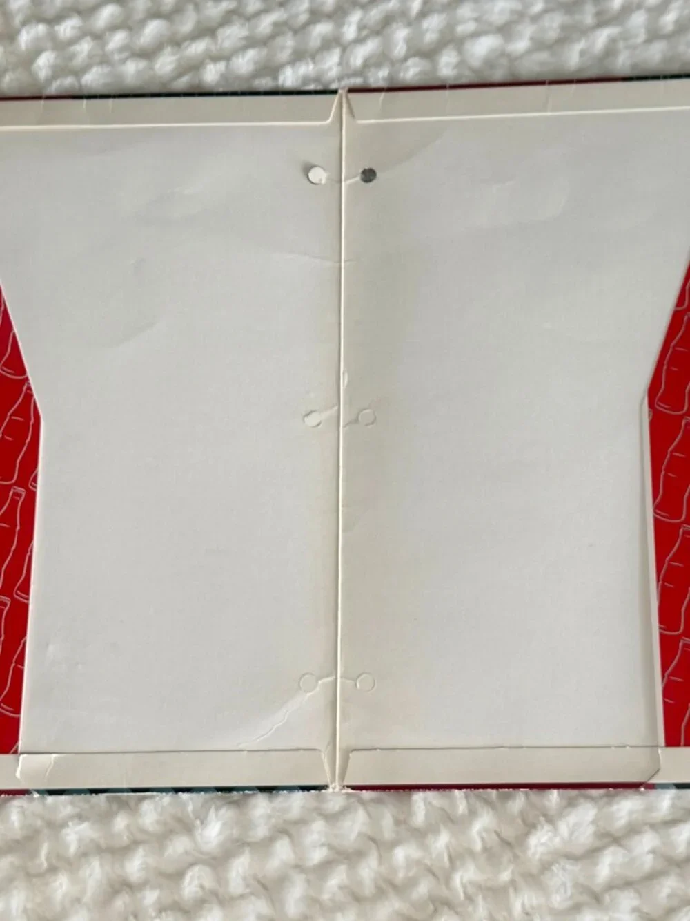 Vintage 2 Pocket Folder Lot (2) M&M's & Coca Cola